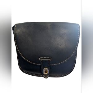 Fossil Classic Black Leather Crossbody Bag